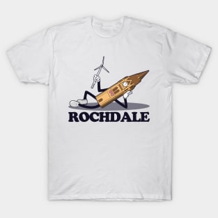 Rochdale Town Hall / Scout Moor (1930s rubberhose cartoon character style) T-Shirt